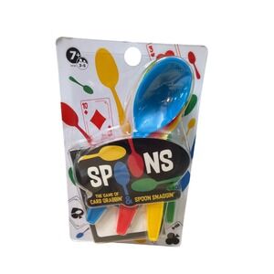 PlayMonster Spoons Card Game Kids 7+ Multicolor New Sealed Fast Paced Party Game